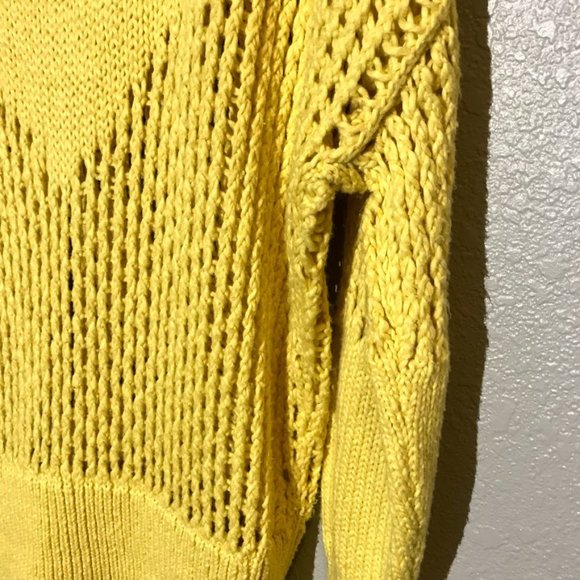 NWOT Wildfox Backyard Yellow Button Down Sweater - Picture 4 of 9